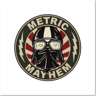 Metric Mayhem Rider Face Girls Posters and Art